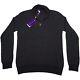 New $1495 Ralph Lauren Purple Label Cashmere Quarter Zip Sweater Small Grey S