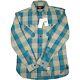 New $199 Rrl Ralph Lauren Cody Work Shirt Plaid Twill Flannel Button Up Men's Xs
