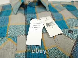 NEW $199 RRL Ralph Lauren Cody Work Shirt Plaid Twill Flannel Button Up Men's XS
