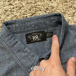 NEW $225 RRL Ralph Lauren SP Core Denim Work Chore Button Up Shirt XL