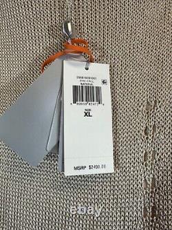 NEW $2490 RALPH LAUREN Collection Purple Label Strapless XL Knit Natural Dress