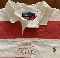 NEW 3XLT Vintage Polo by Ralph Lauren Rugby Shirt Red / White Waldo Pony