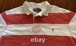 NEW 3XLT Vintage Polo by Ralph Lauren Rugby Shirt Red / White Waldo Pony