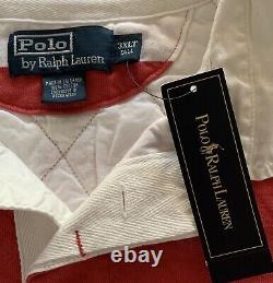 NEW 3XLT Vintage Polo by Ralph Lauren Rugby Shirt Red / White Waldo Pony
