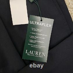 NEW Lauren Ralph Lauren 36x29 Mens Wool Blend Ultraflex Pleated Dress Pants Blue