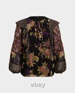 NEW! Lauren Ralph Lauren Women's 3X Floral Ruffle-Trim Georgette Blouse NWT $165