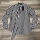 New Nwt Ralph Lauren Purple Label Womens Button Down Striped Shirt Size 2