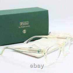 NEW POLO RALPH LAUREN PH 2262 5034 CLEAR AUTHENTIC EYEGLASSES WithCASE 50-21