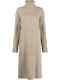 New Polo Ralph Lauren Roll-neck Cable-knit Dress In Neutrals Size S #s5841