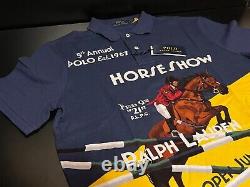 NEW Polo Ralph Lauren 5th Annual Equestrian Jockey Horse Show Poster Polo Shirt