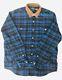 New Polo Ralph Lauren Classic Fit Wool Work Shirt Overshirt Blue/black Xxl $348