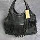 New Polo Ralph Lauren Denim & Supply Leather Fringe Shoulder Messenger Bag Purse