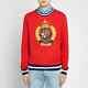 New! Polo Ralph Lauren Embroidered Big Crest Sweatshirt Sweater Red Men's Size L