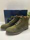 New Polo Ralph Lauren Men's Army Roughout Suede Lace Up Boots Hunt Green 11.5
