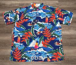 NEW Polo Ralph Lauren Men's Size XLT Viscose Hoffman Camp Hawaiian Shirt TALL
