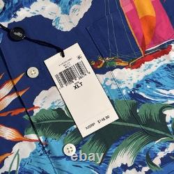 NEW Polo Ralph Lauren Men's Size XLT Viscose Hoffman Camp Hawaiian Shirt TALL