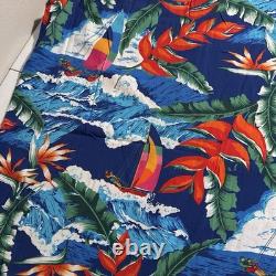 NEW Polo Ralph Lauren Men's Size XLT Viscose Hoffman Camp Hawaiian Shirt TALL