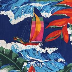 NEW Polo Ralph Lauren Men's Size XLT Viscose Hoffman Camp Hawaiian Shirt TALL