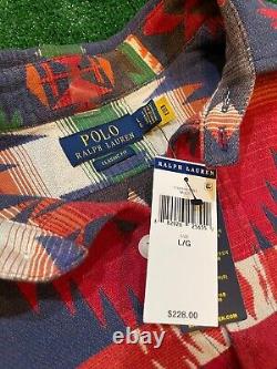 NEW Polo Ralph Lauren Men's Southwest Jacquard Shirt Flannel (MSRP$228) Large