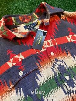 NEW Polo Ralph Lauren Men's Southwest Jacquard Shirt Flannel (MSRP$228) Large