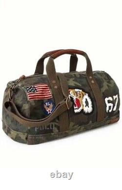 NEW Polo Ralph Lauren Men's Tiger-Patch Camo Canvas Backpack