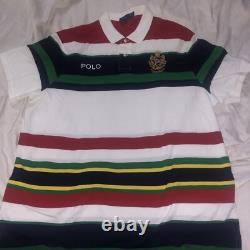 NEW Polo Ralph Lauren Mens CLASSIC Fit CREST STRIPED Multi-Color Shirt Size XXL
