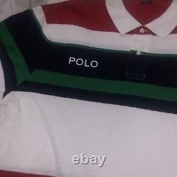 NEW Polo Ralph Lauren Mens CLASSIC Fit CREST STRIPED Multi-Color Shirt Size XXL