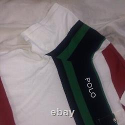NEW Polo Ralph Lauren Mens CLASSIC Fit CREST STRIPED Multi-Color Shirt Size XXL
