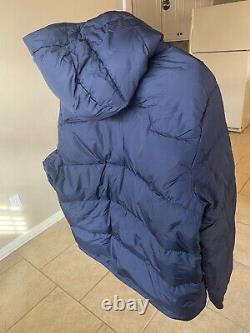 NEW Polo Ralph Lauren Mens Navy Color Water-Repellent Down Puffer Jacket Large