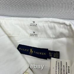 NEW Polo Ralph Lauren Mens XL Classic Fit Button Down Oxford Solid with Flesh Pony