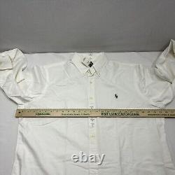 NEW Polo Ralph Lauren Mens XL Classic Fit Button Down Oxford Solid with Flesh Pony