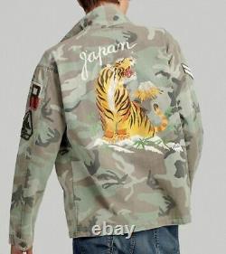 NEW Polo Ralph Lauren Military Camo Tiger Japan Over shirt Jacket very RRL L