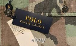 NEW Polo Ralph Lauren Military Camo Tiger Japan Over shirt Jacket very RRL L