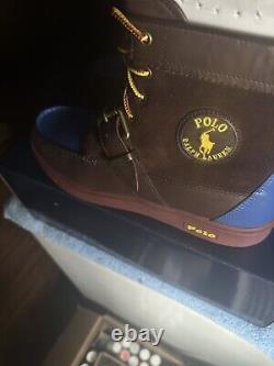 NEW Polo Ralph Lauren Ranger Boots Brown Leather Men's Size 10 customized