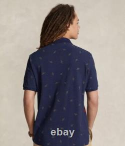 NEW Polo Ralph Lauren Saddle Equestrian Horsehoe Navy Shirt L / XL