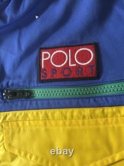 NEW Polo Ralph Lauren Sport Classic Fit Utility Shirt Blue Yellow Green SM / MD