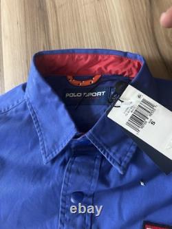 NEW Polo Ralph Lauren Sport Classic Fit Utility Shirt Blue Yellow Green SM / MD