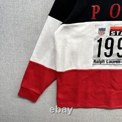 NEW Polo Ralph Lauren Winter Stadium 1992 Rugby Shirt XL Color Block P Wing