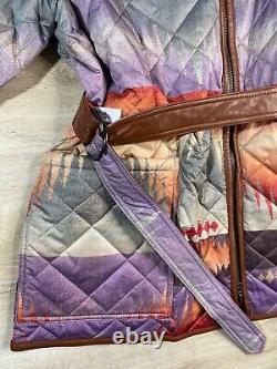 NEW Polo Ralph Lauren Women's Jacket SouthWest Sunset Aztec Quilted Jacket $529