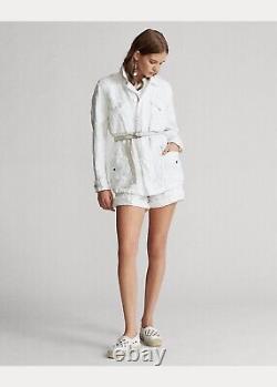 NEW! Polo Ralph Lauren Women's S Eyelet Linen Jacket NWT $598