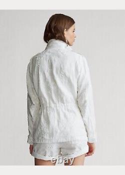 NEW! Polo Ralph Lauren Women's S Eyelet Linen Jacket NWT $598