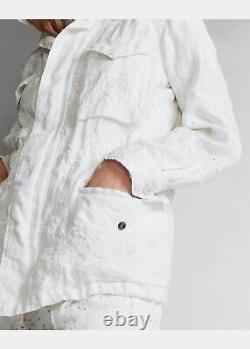 NEW! Polo Ralph Lauren Women's S Eyelet Linen Jacket NWT $598