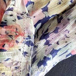 NEW Polo Ralph Lauren floral-print short-sleeve blouse retail price $299