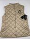 New Ralph Lauren Size M Women's Vest Birch Tan Rll Crest Patch Quilted $150