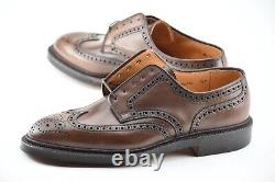 NEW RALPH LAUREN x CROCKETT & JONES 7.5D MARLOW WINGTIP SHELL CORDOVAN SHOES