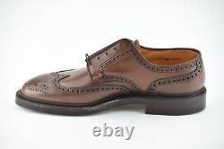 NEW RALPH LAUREN x CROCKETT & JONES 7.5D MARLOW WINGTIP SHELL CORDOVAN SHOES