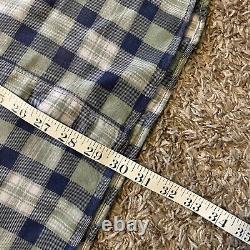 NEW RRL Ralph Lauren Plaid Flannel Work Short Sleeve Button Up Shirt Medium