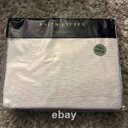 NEW Ralph Lauren Aiden King Coverlet Cotton White/Parchment $430 MSRP