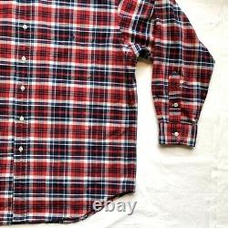 NEW Ralph Lauren Big Shirt Plaid Button Down Shirt Long Sleeve Pocket Thick L