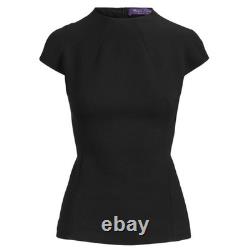 NEW Ralph Lauren Collection Purple Label Darina Wool-Blend Blouse Size 6 Luxury